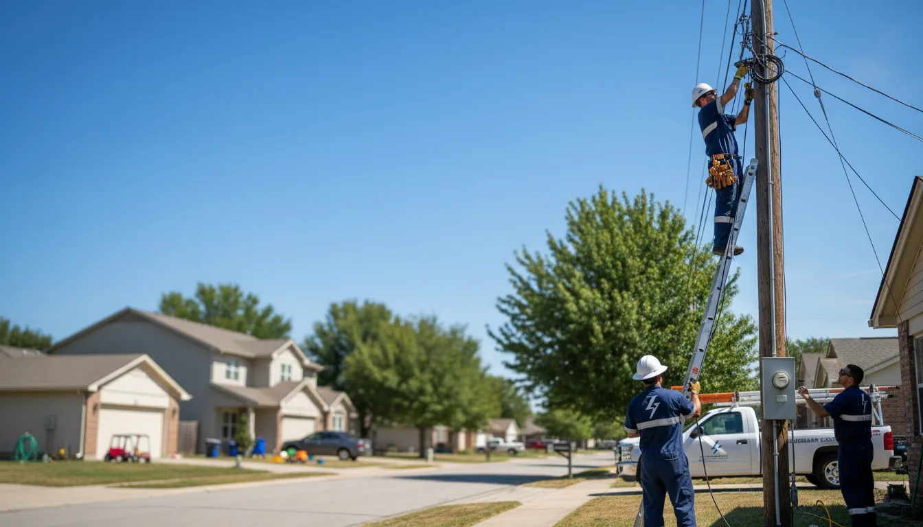 Residential electrician providing installation services in Luray, MO